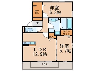 ルタンリッシュの物件間取画像